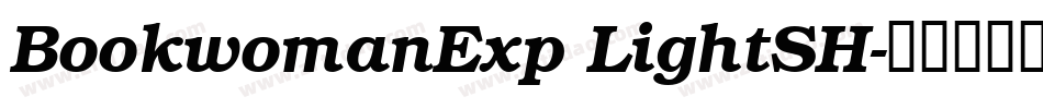 BookwomanExp LightSH字体转换